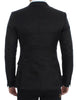 Dolce & Gabbana Elegante blazer de dos botones en mezcla de seda negra
