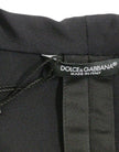 Dolce & Gabbana Elegante blazer de corte slim de seda negro