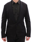 Dolce & Gabbana Eleganter Slim Fit-Blazer aus schwarzer Seide