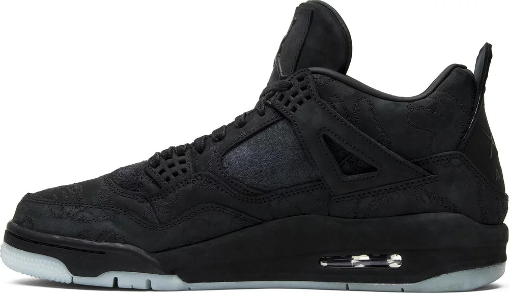 KAWS x Air Jordan 4 Retro 'Black' Sneakers for Men