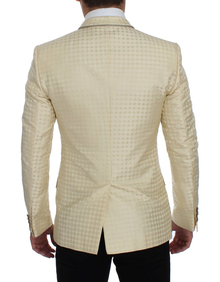 Dolce & Gabbana Sofisticado blazer y chaleco de lunares beige
