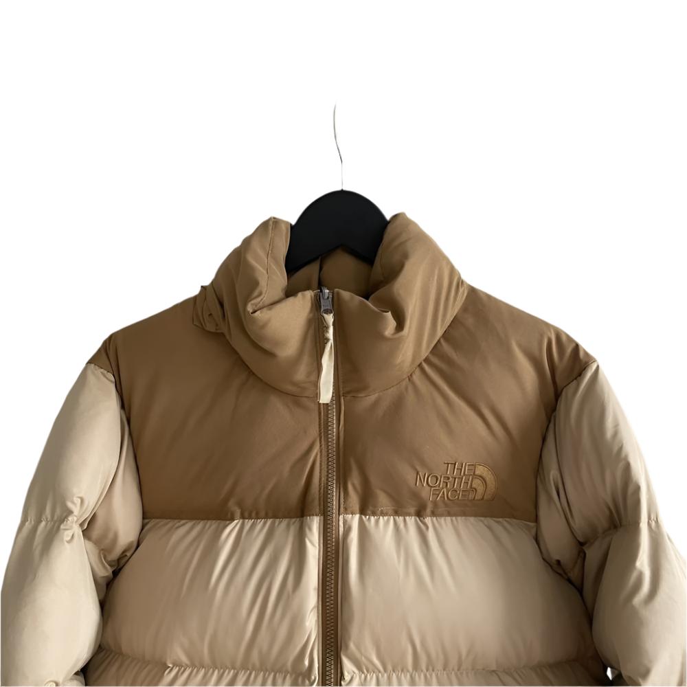 THE NORTH FACE 010 Golden Brown Beige Down Jacket