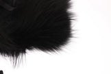 Dolce & Gabbana Bufanda con cuello de piel de zorro negro