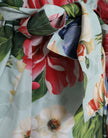 Dolce & Gabbana Elegant Floral Silk Trench Jacket