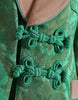 Dolce & Gabbana Chaqueta abrigo cruzado floral verde