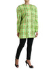 Dolce & Gabbana Exquisite Sequined Long Coat Jacket in Green