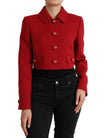 Dolce & Gabbana - Kurze Jacke aus roter Schurwolle