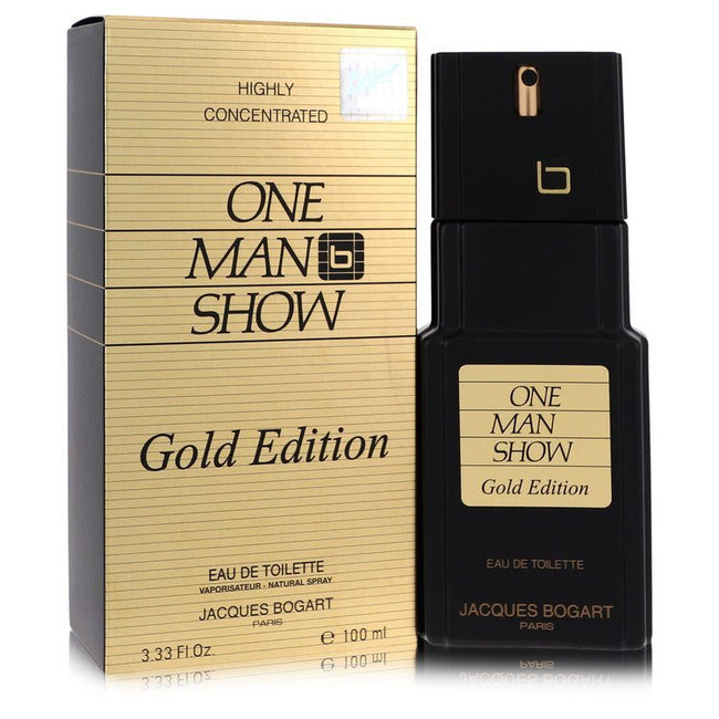 One Man Show Gold by Jacques Bogart Eau De Toilette Spray 3.3 oz (Men)