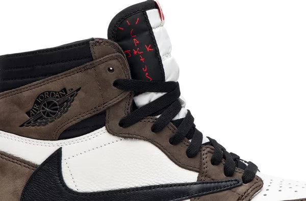 Travis Scott x Air Jordan 1 Retro High OG SP Sail Dark 'Mocha' Sneakers for Men - GENUINE AUTHENTIC BRAND LLC  