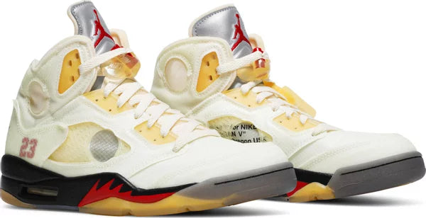 Air Jordan 5 Retro Off-White Sail Off-White x Air Jordan 5 SP 'Sail' - GENUINE AUTHENTIC BRAND LLC  