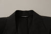 Dolce & Gabbana Elegante blazer de algodón negro Taormina