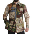 Dolce & Gabbana Patchwork Camouflage Casual Shirt