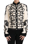 Dolce & Gabbana Elegant Off-White Baroque Jacket