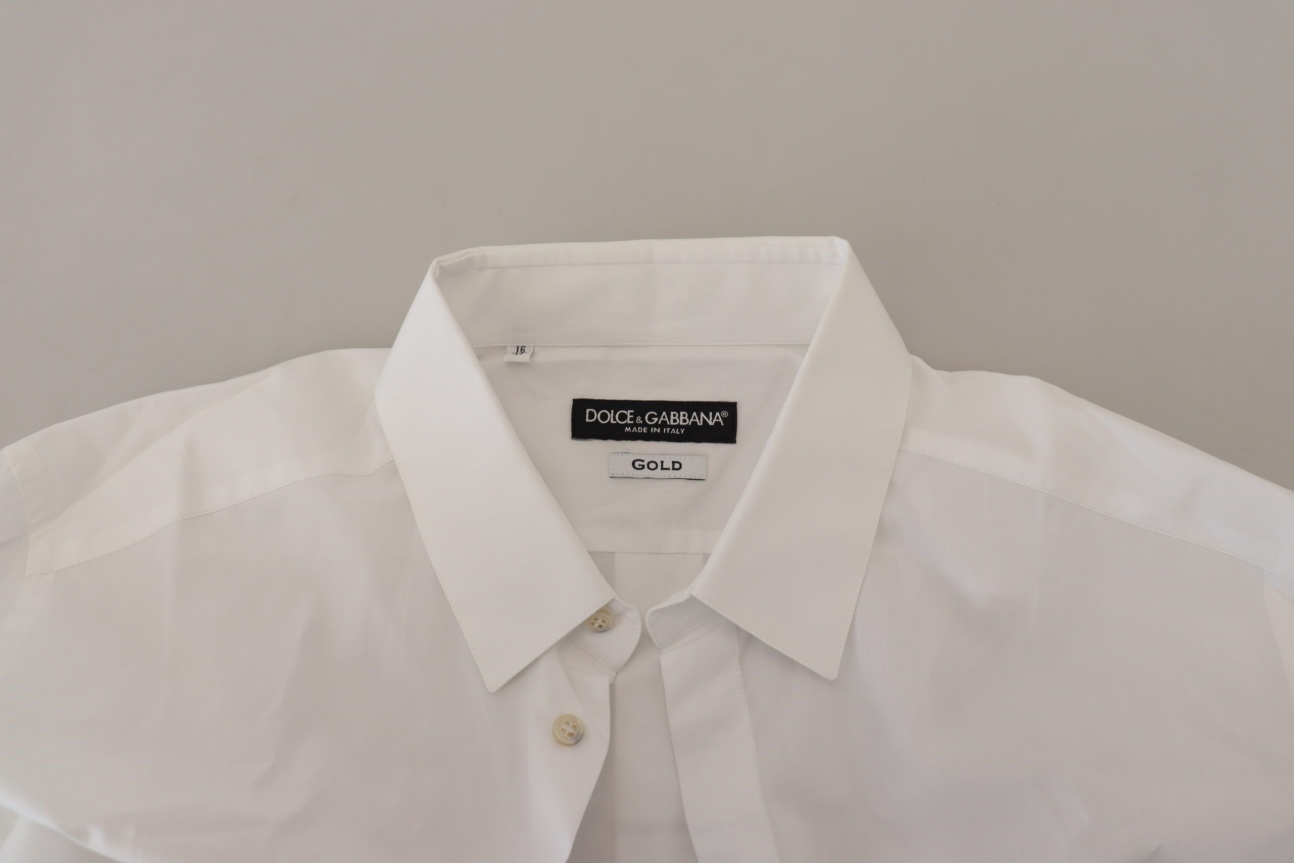 Dolce & Gabbana – Elegantes weißes Hemd mit Pfauenfedern