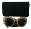 Dolce & Gabbana Beige Schicke Acetat-Sonnenbrille für Damen