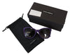 Dolce & Gabbana Elegante violette runde Sonnenbrille für Damen
