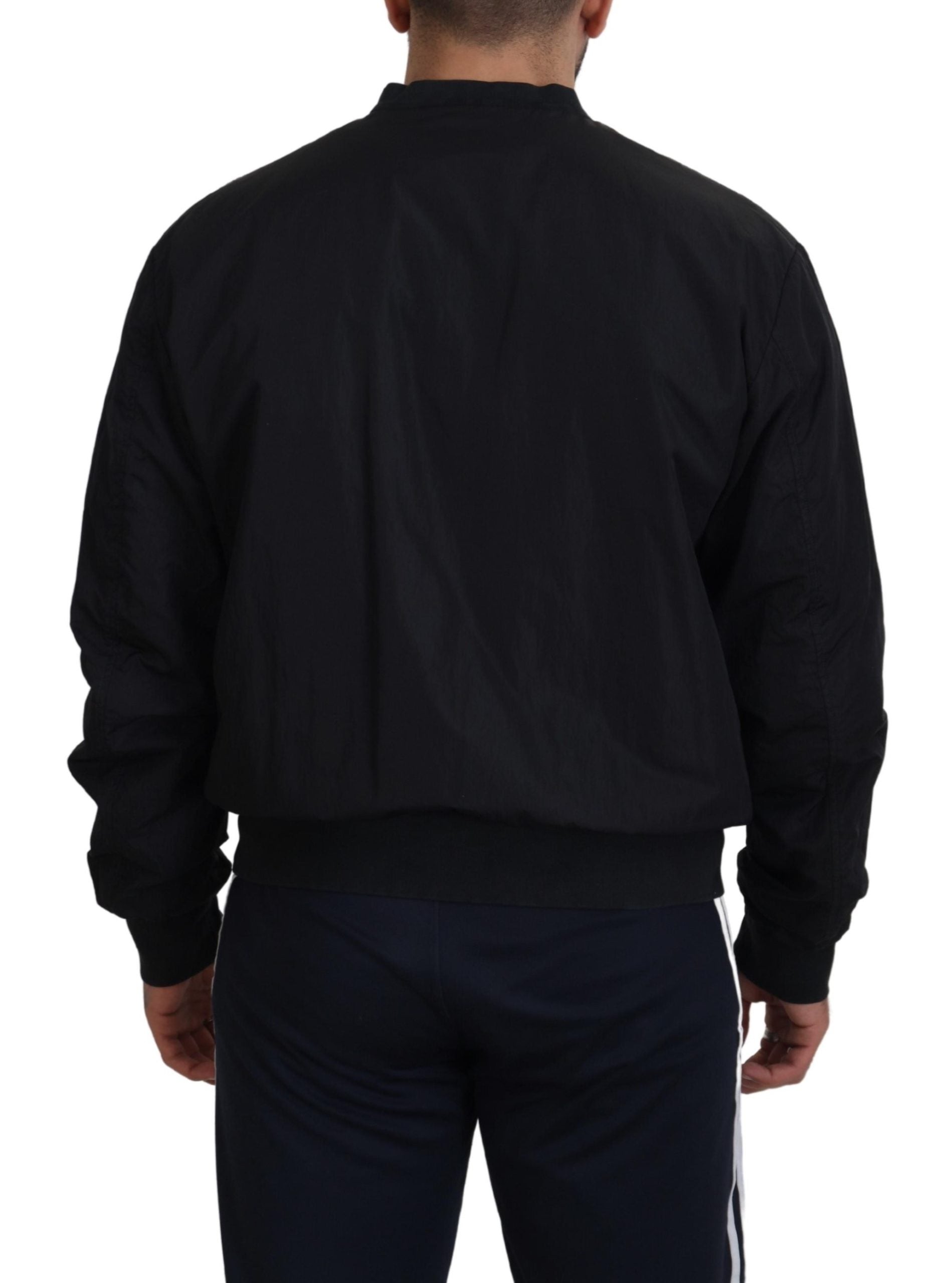 Dolce & Gabbana Elegant Black Bomber Jacket