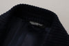 Dolce & Gabbana Elegante lange Strickjacke aus schwarzer Baumwolle