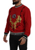 Dolce & Gabbana Suéter rojo con lentejuelas deslumbrantes