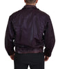 Dolce & Gabbana Elegant Purple Biker Jacket
