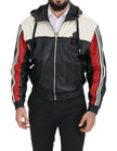 Dolce & Gabbana Elite Black Leather Hooded Bomber Jacket