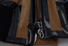 Dolce & Gabbana Elegante Blousonjacke mit Reißverschluss in dunklem Kamelhaar