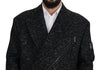Dolce & Gabbana Elegante chaqueta cruzada de lana estampada