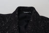 Dolce & Gabbana Elegante chaqueta cruzada de lana estampada