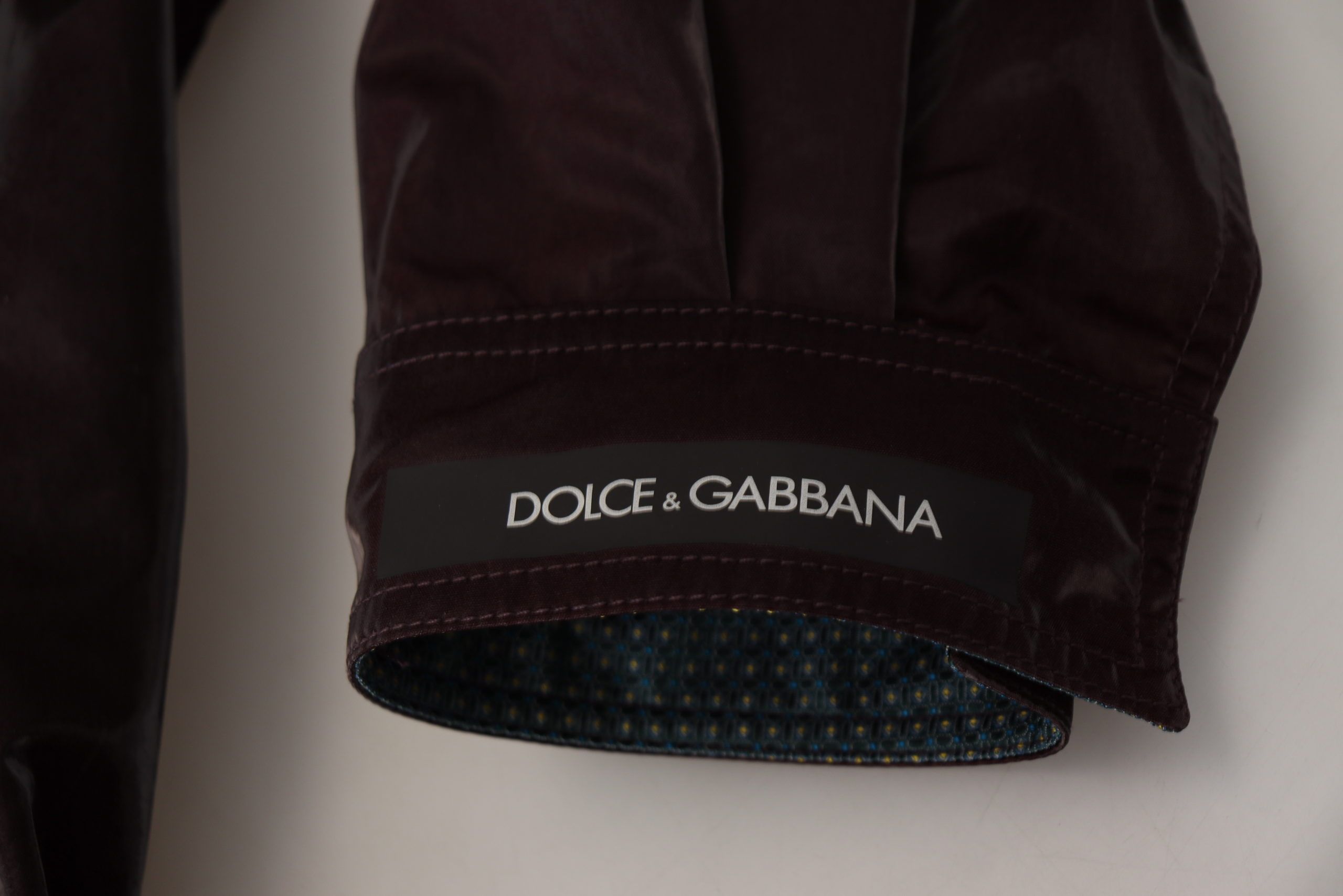 Dolce & Gabbana Elegante Bordeaux-Jacke mit Kragen