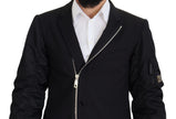 Dolce & Gabbana Elegante schwarze Jacke aus Schurwolle