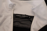 Dolce & Gabbana Elegante schwarze Bomberjacke mit Kapuze
