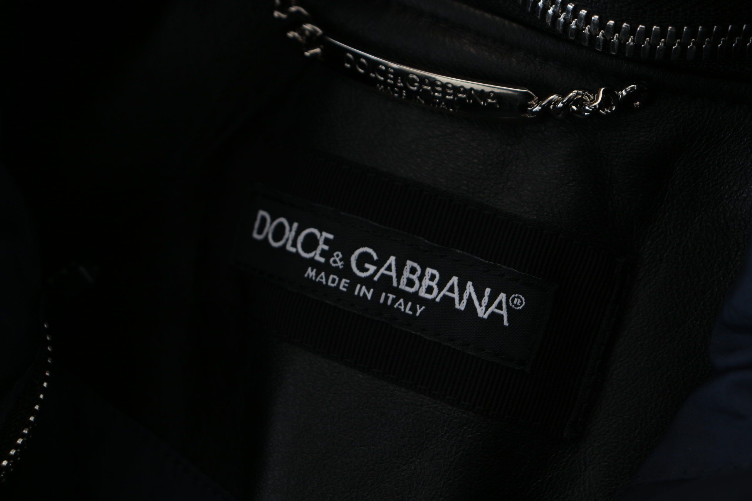 Dolce & Gabbana Elegante schwarze Bomber-Blousonjacke