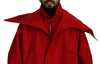 Dolce & Gabbana elegante chaqueta cortavientos ligera roja