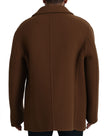 Dolce & Gabbana Elegante chaqueta marrón cruzada