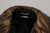 Dolce & Gabbana Elegante chaqueta cruzada color bronce