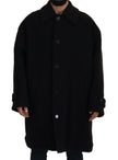 Dolce & Gabbana Elegante schwarze Jacke aus Alpaka-Wollmischung