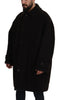 Dolce & Gabbana Elegante schwarze Jacke aus Alpaka-Wollmischung