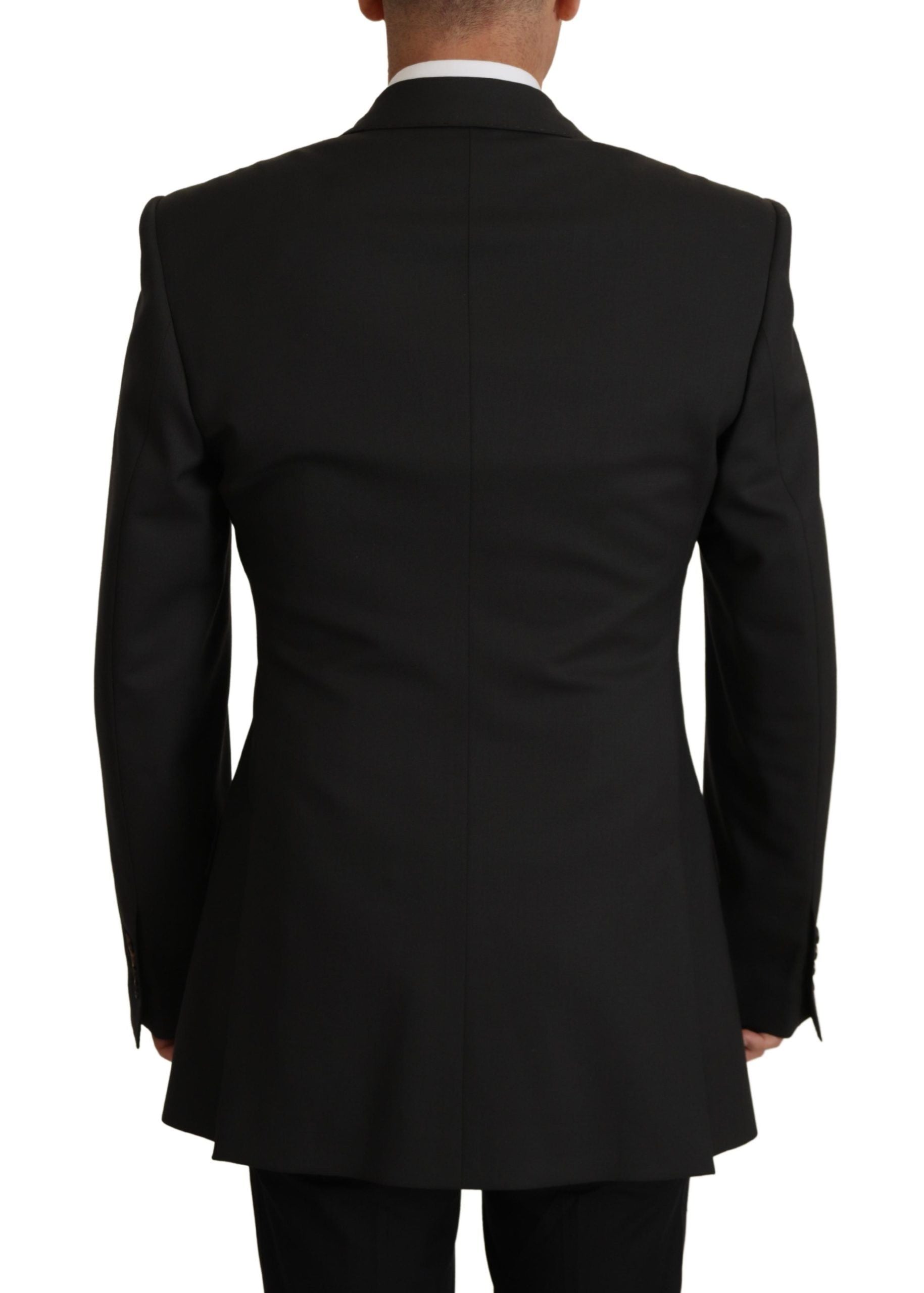 Dolce & Gabbana Eleganter, schmaler Blazer aus schwarzer Wolle