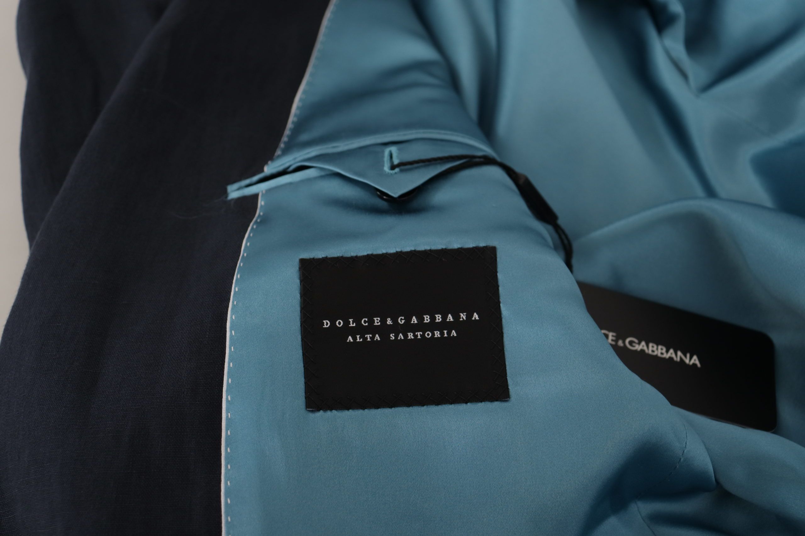 Dolce & Gabbana Blazer elegante de lino con botonadura única