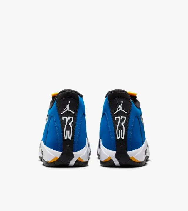 Air Jordan 14 'Laney' Varstiy Royal Maize Sneakers for Men - GENUINE AUTHENTIC BRAND LLC