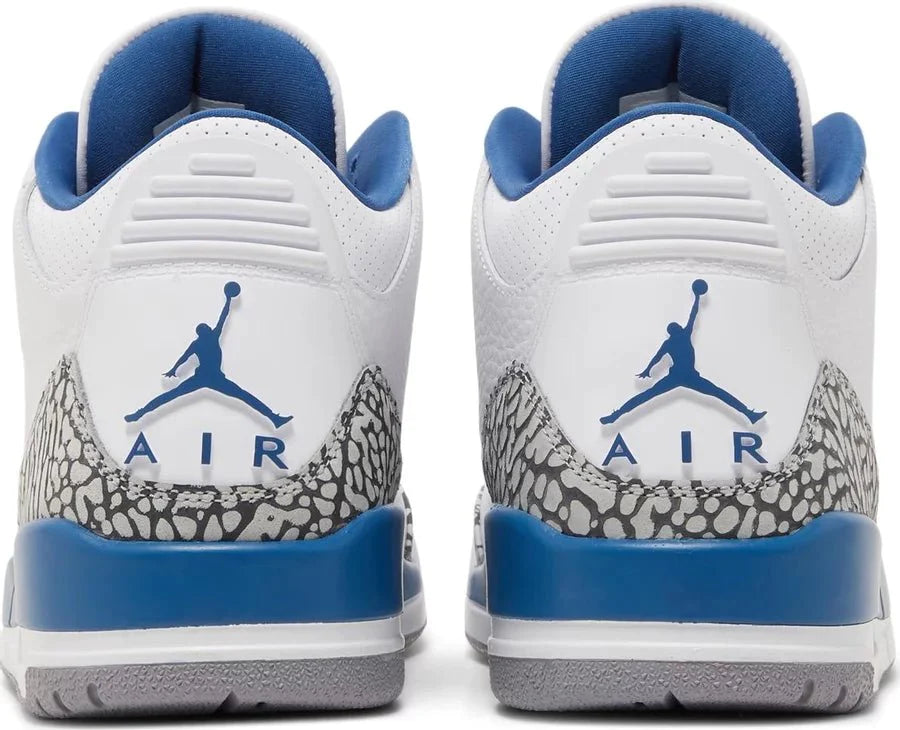 Air Jordan 3 Retro 'Washington Wizards' True Blue Sneakers for Men - GENUINE AUTHENTIC BRAND LLC