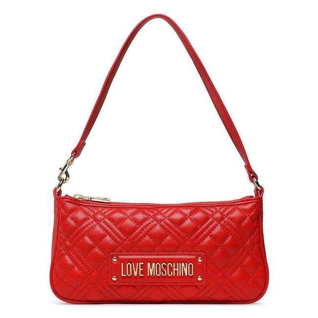 Love Moschino Chic bolso bandolera rojo de piel sintética con detalles dorados