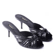 Dolce & Gabbana Black Pitone Moluro Sandal