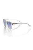 Schicke Wayfarer-Sonnenbrille mit schattierten blauen Gläsern von Frankie Morello
