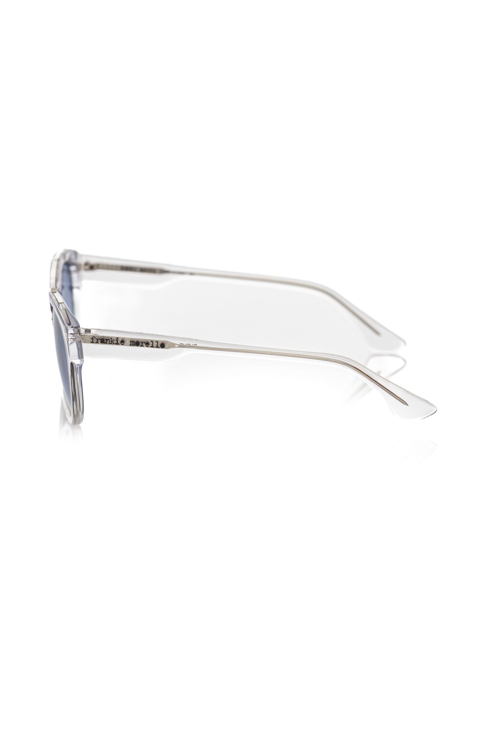 Schicke Wayfarer-Sonnenbrille mit schattierten blauen Gläsern von Frankie Morello
