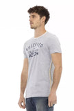 Trussardi Action Chic – Lässiges T-Shirt aus grauer Baumwollmischung