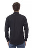 Baldinini Trend Elegantes schwarzes Hemd mit italienischem Kragen