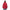 Baldinini Trend Elegante rote kurze Daunenjacke mit Kapuze