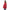 Baldinini Trend Elegante rote kurze Daunenjacke mit Kapuze
