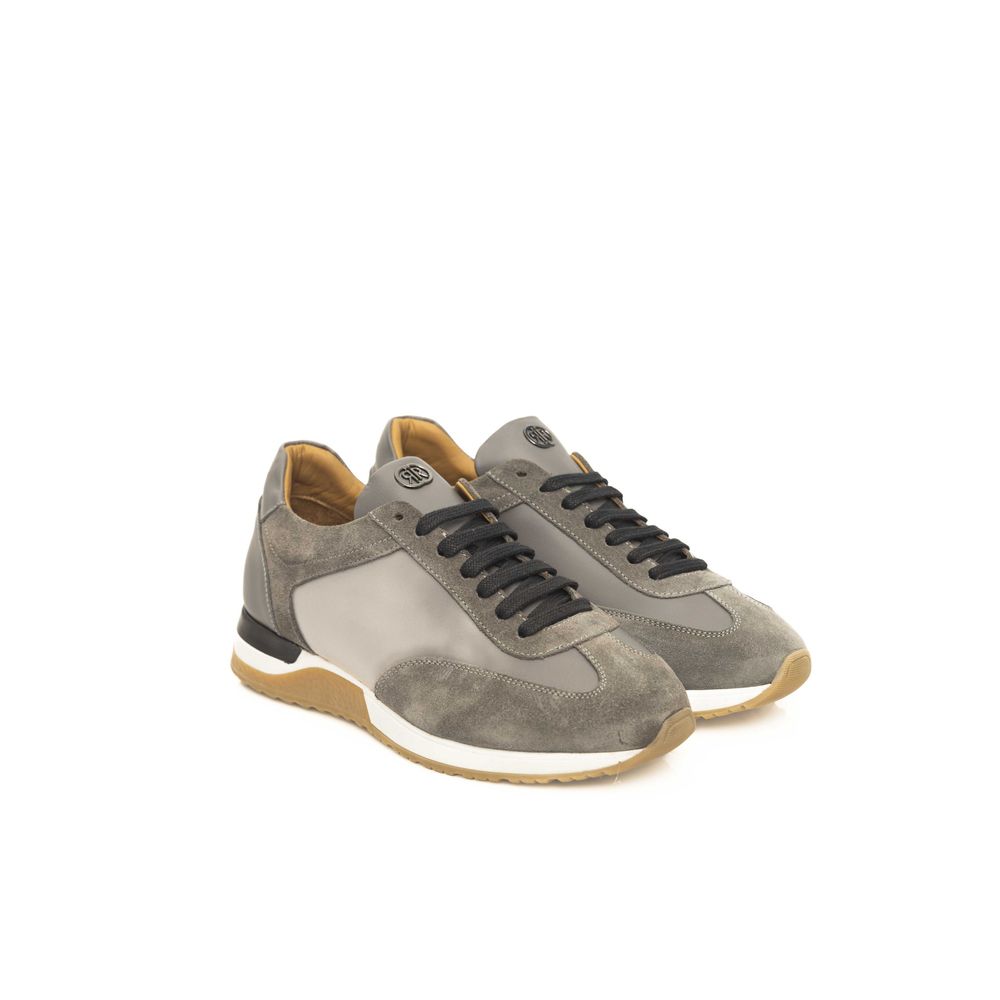 Cerruti 1881 Gray COW Leather Sneaker